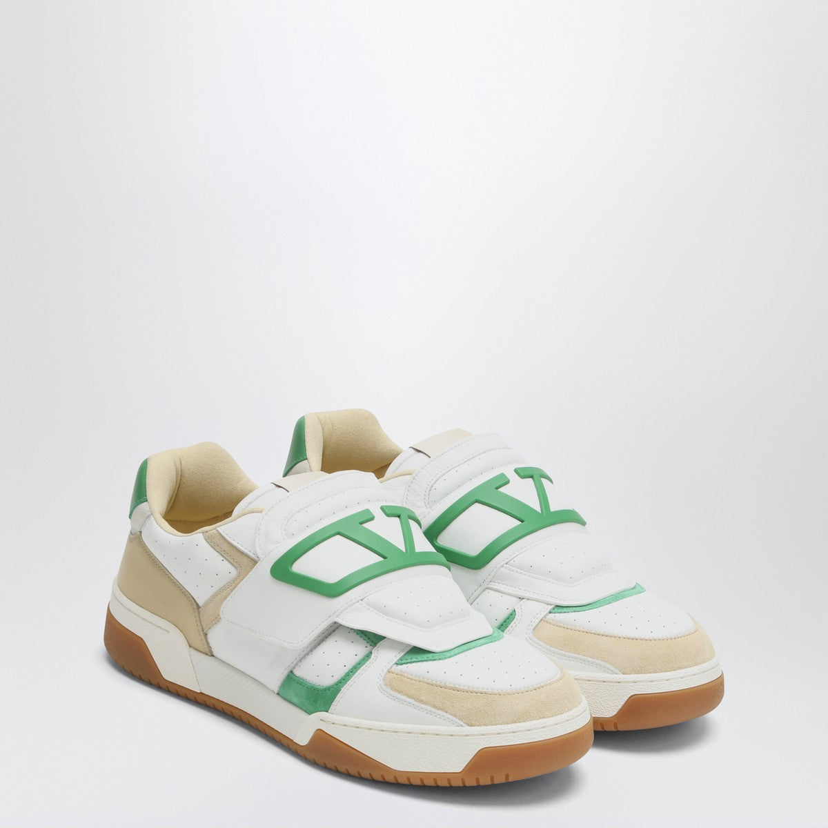 Valentino Garavani Sneaker Low Top Joie De Jouer white/beige/green